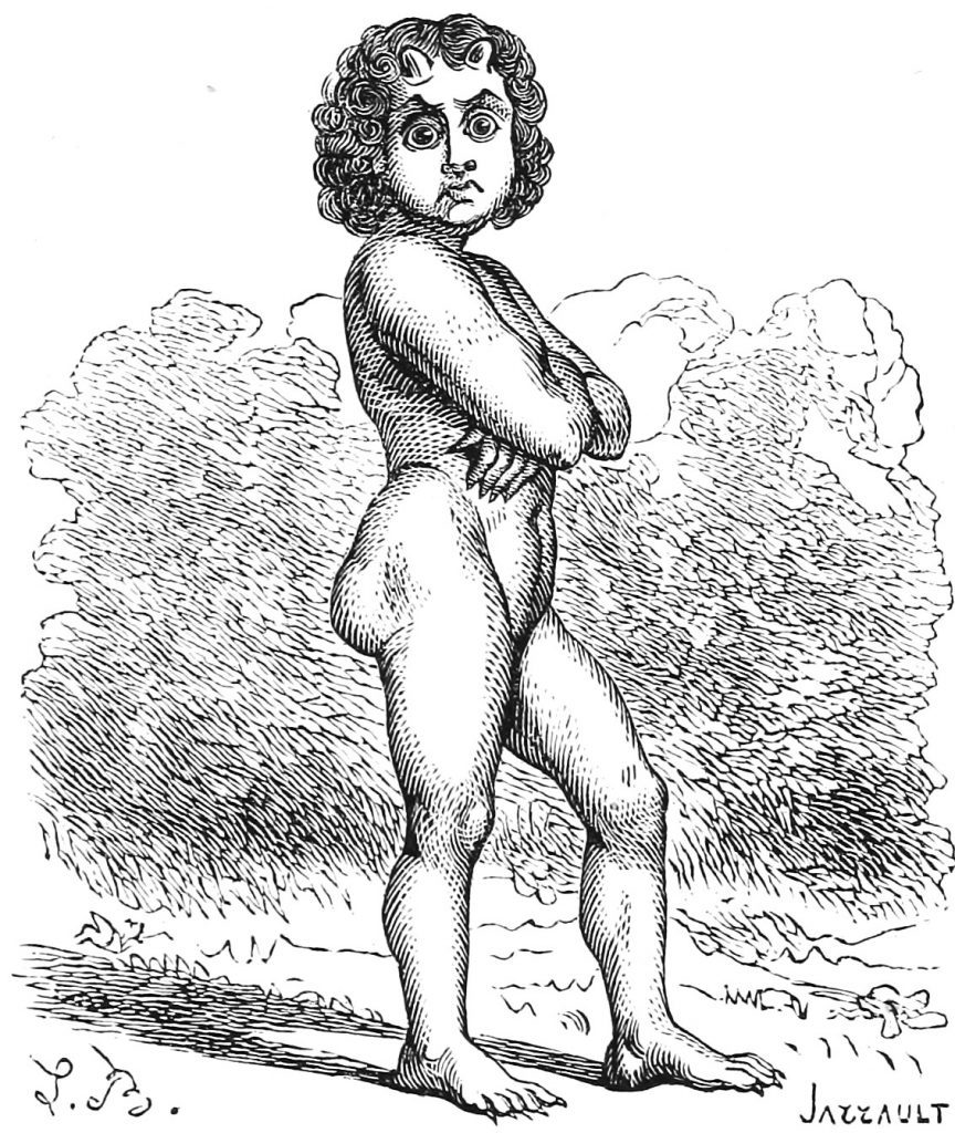 Lucifero disegnato da Louis Breton (1832) per il Dizionario Infernale di Collin De Plancy