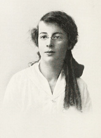 La medium Kathleen Goligher in un ritratto contenuto nel libro di William Jackson Crawford La realtà dei fenomeni psichici (1916)
