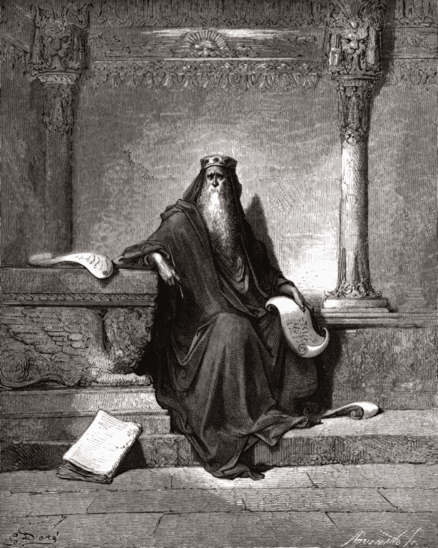 Re Salomone nel dipinto King Solomon in Old Age (1866) di Gustave Doré
