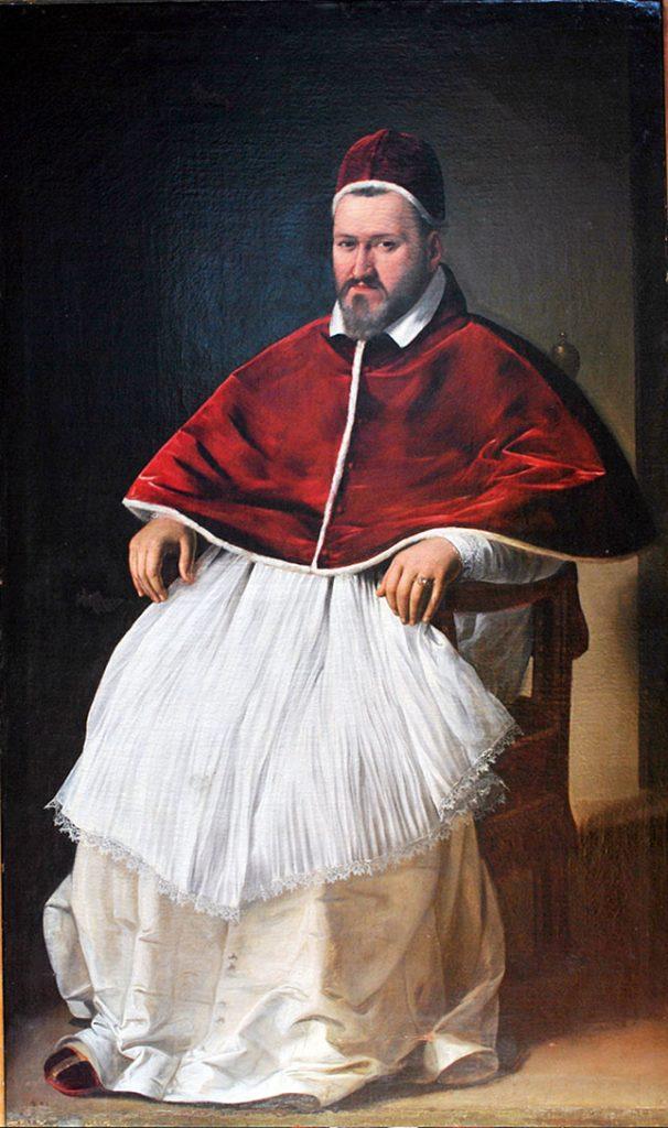 Papa Paolo V in un ritratto del 1605 di Caravaggio (1571-1610) - Pubblico dominio