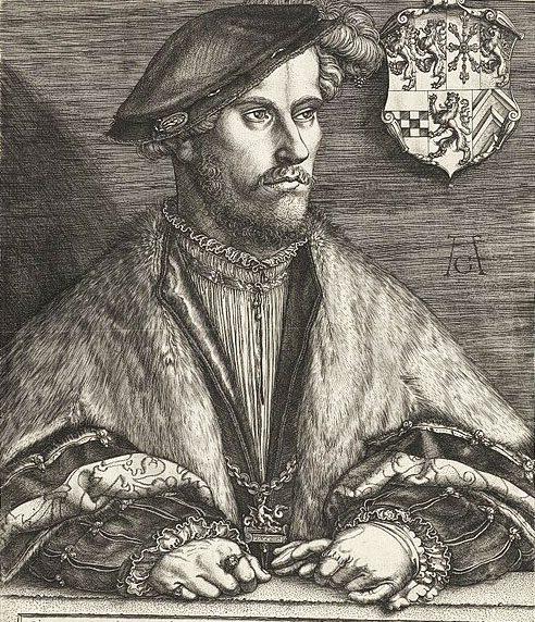 Guglielmo il Ricco (Giovanni Guglielmo, duca Jülich-Kleve-Bergin) in un'incisione del 1540 di Heinrich Aldegrever (1502-1560). Rijksmuseum. (fonte: CC0 1.0 DEED)
CC0 1.0 Universal