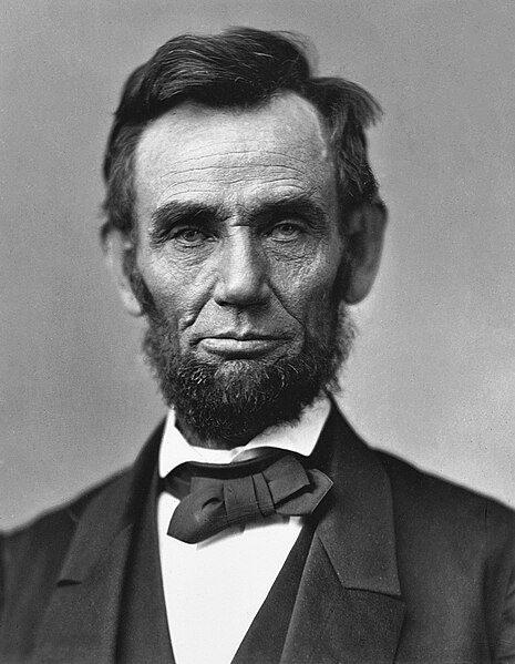 Abraham Lincoln nel 1863, foto di Alexander Gardner (1821-1882)