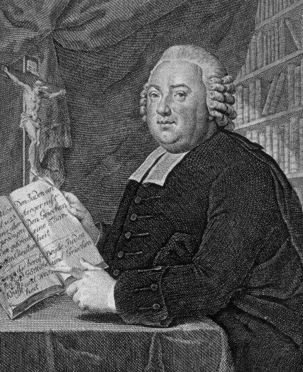 Johann Esaias Silberschlag, xilografia del 1776, di Daniel Berger (1744-1824) - Pubblico dominio