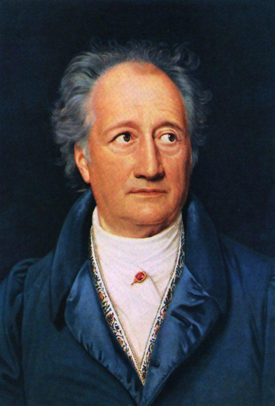 Johann Wolfgang von Goethe, ritratto del 1828, di Karl Joseph Stieler (1781–1858) - Pubblico dominio